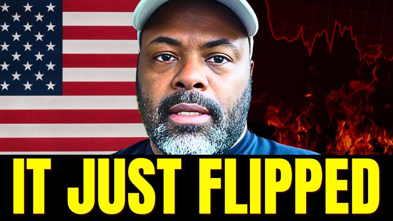 Thumbnail showing the words "It Just Flipped" in large yellow text beside a photo of Eric Bowie. A graph with an upward arrow appears in the background, highlighting a shift in the economy and the Federal Reserve's outlook on interest rates.