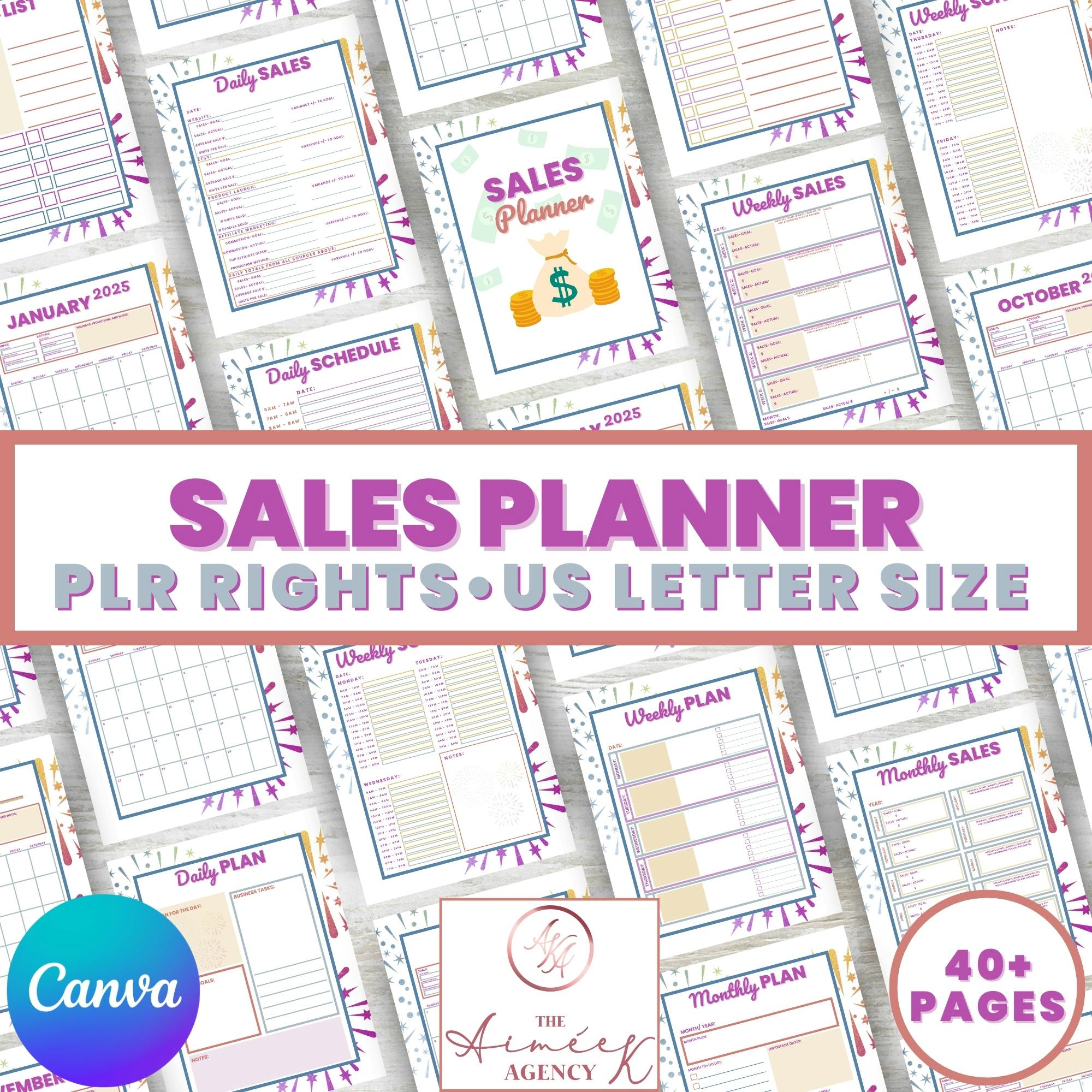 My contribution to the Let's Get digital Bundle is my Sales Planner with PLR Rights