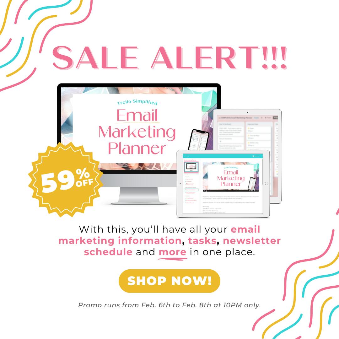 EMAIL MARKETING PLANNER FROM CHEERFUL PRODUCTIVITY SHOP