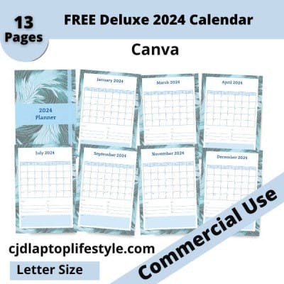 FREE DELUXE 2024 CALENDAR FROM CJD LAPTOP LIFESTYLE