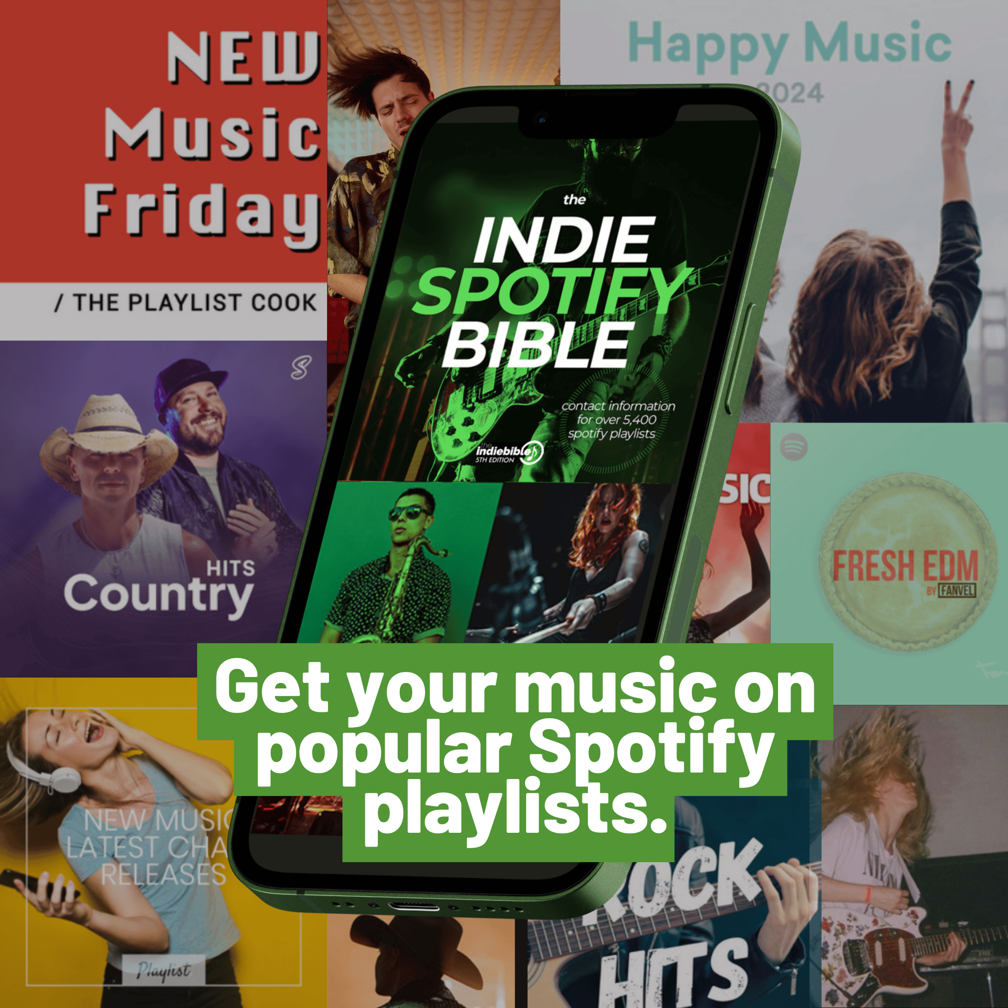 Get your songs on popular playlists, today.