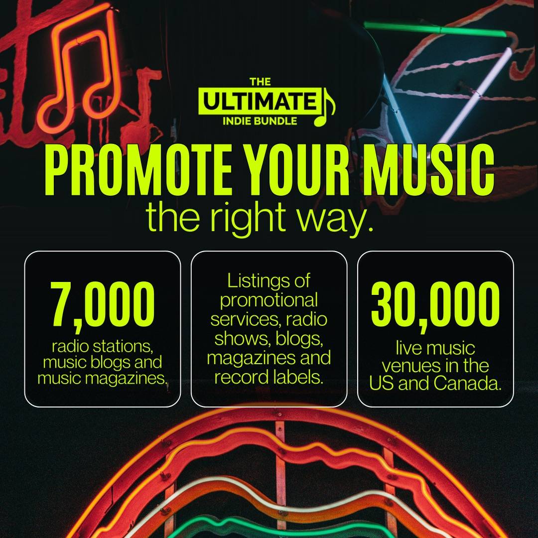 Maximize your music career with the Ultimate Indie Bundle - Promote and Monetize your Music.