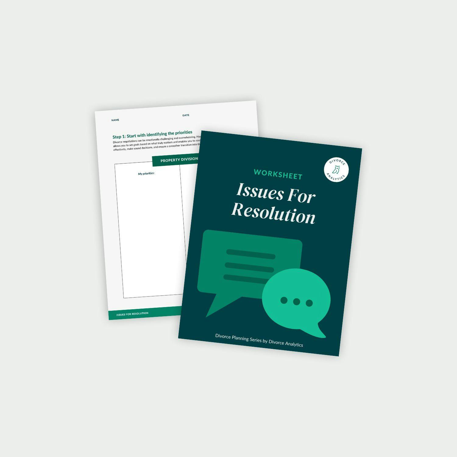 Issues for Resolution