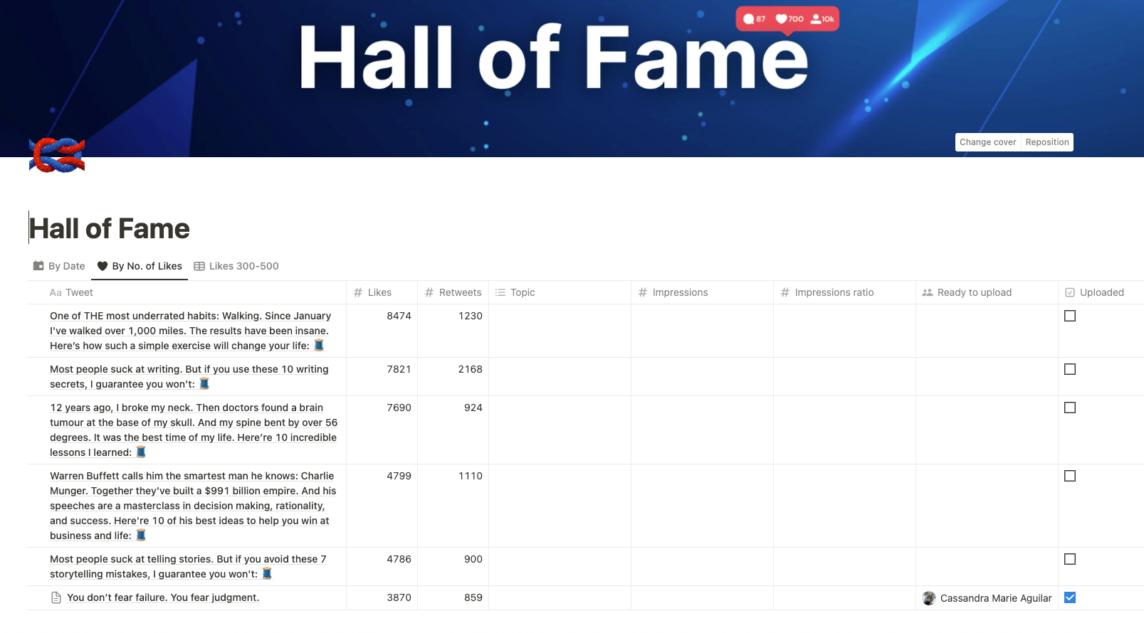 Hall of fame