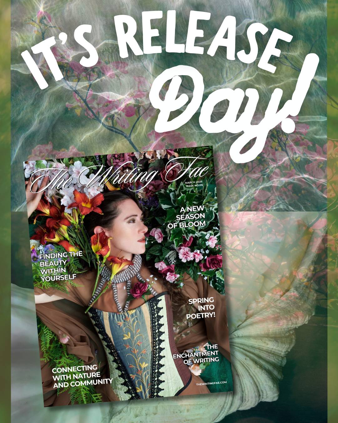the writing fae magazine it's release day