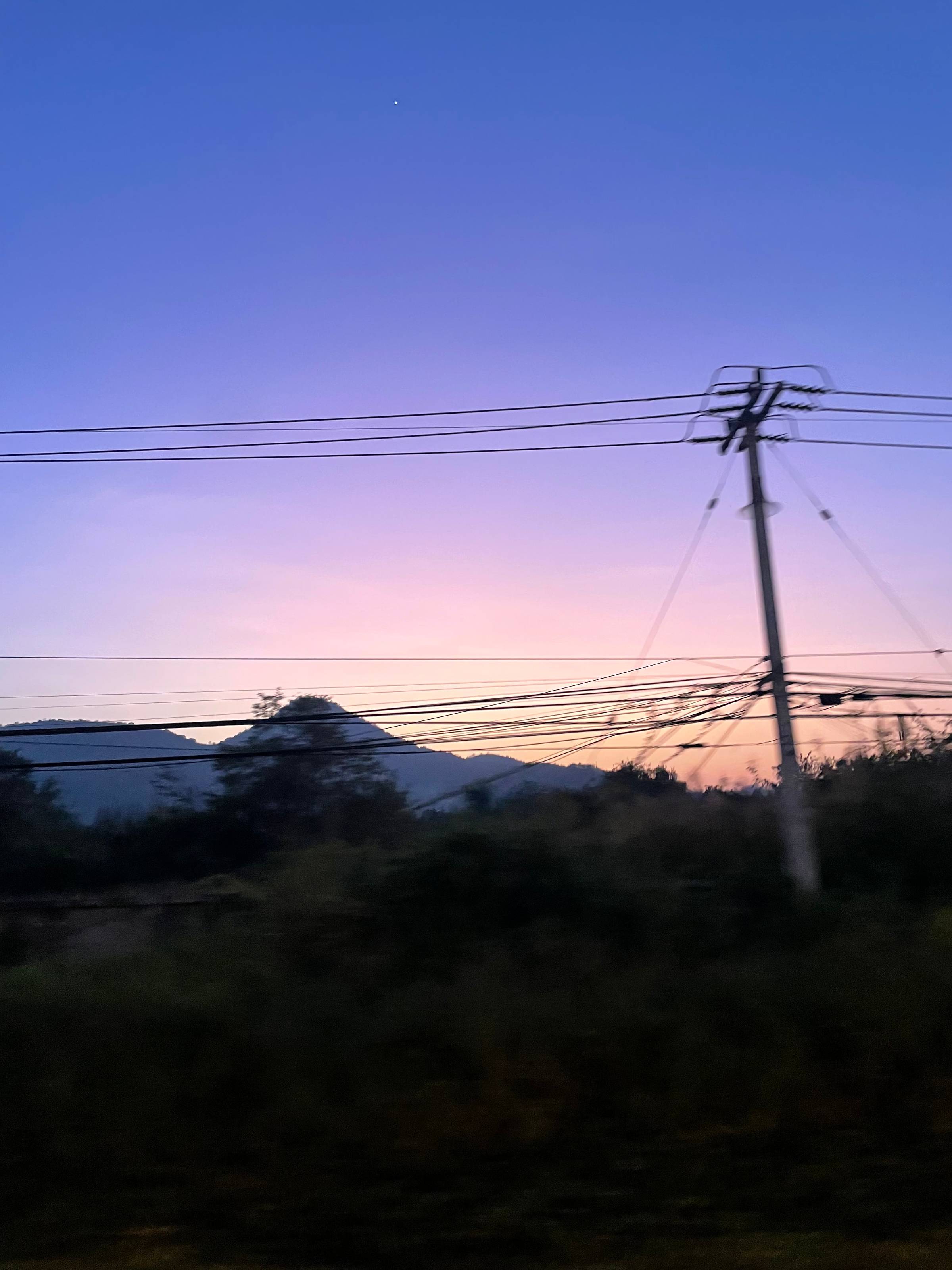 Beautiful sunset in Thailand