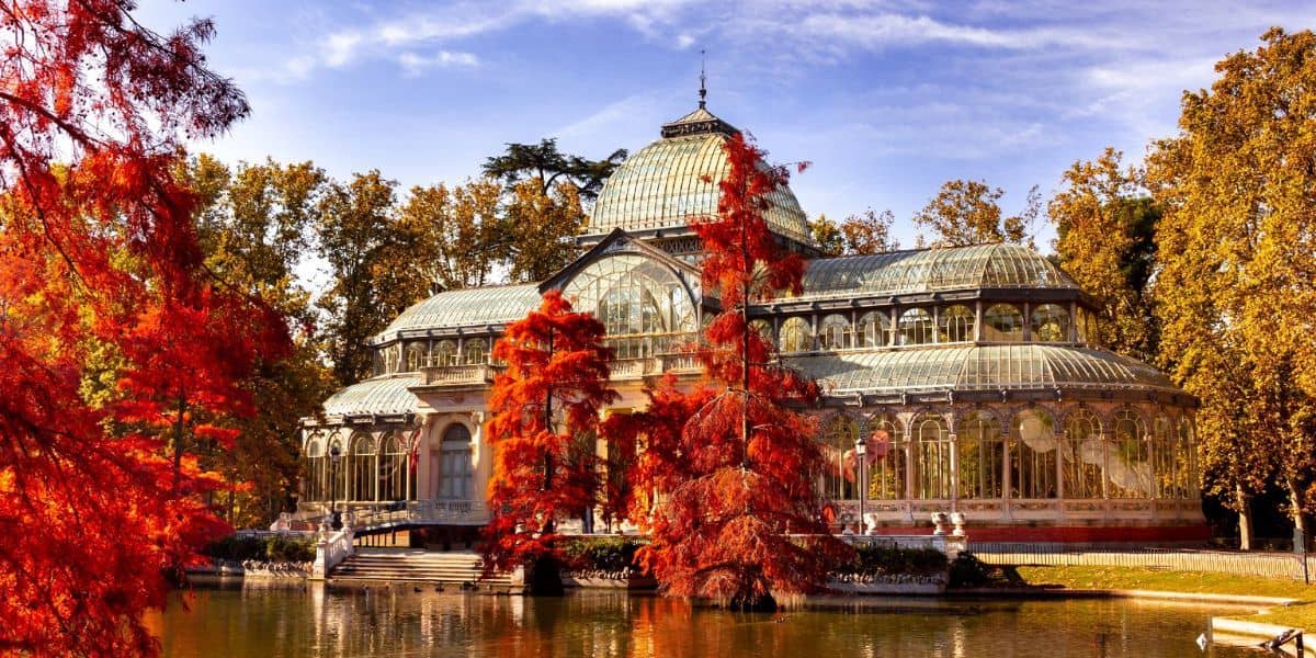 Madrid Retiro Park in the Fall