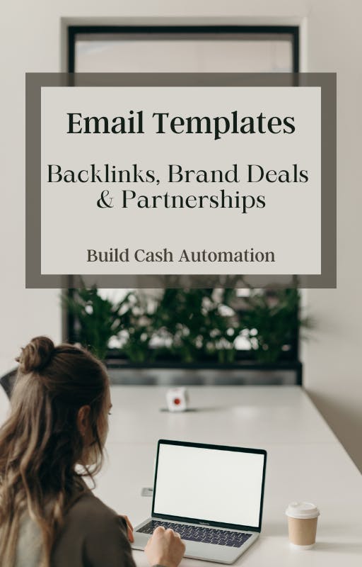 Backlinks, Brand Deals & Partnerships Email Template Pack