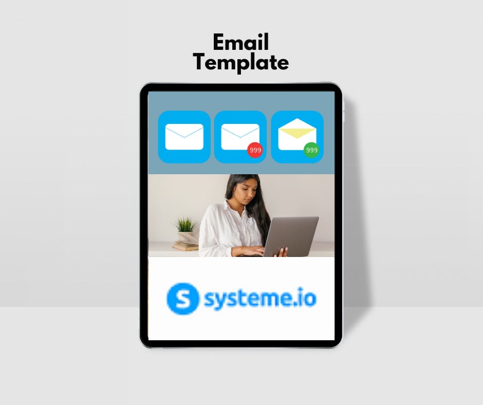 Digital Product Email Template Systeme.io