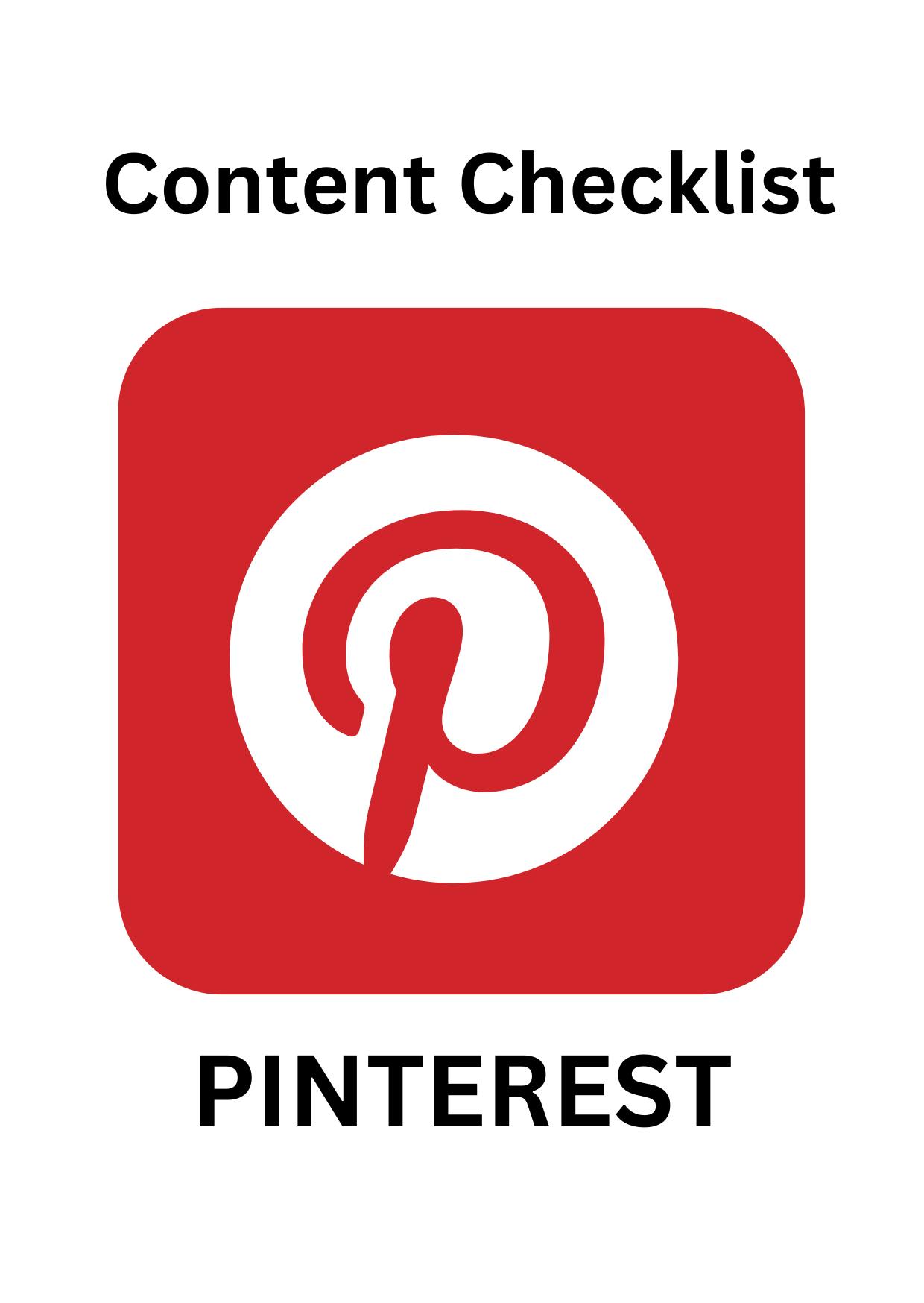 Pinterest Content Checklist