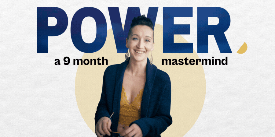 Lightening flashes behind the word Power, in front of which Tarzan is standing and wearing a navy blue cardigan with a patch on the sleeve, over a yellow lace top that reveals her super toned midriff. She is smiling at the camera with her head slightly tilted, and holding a pair of glasses that she doesn't need but she thinks make her look smart.