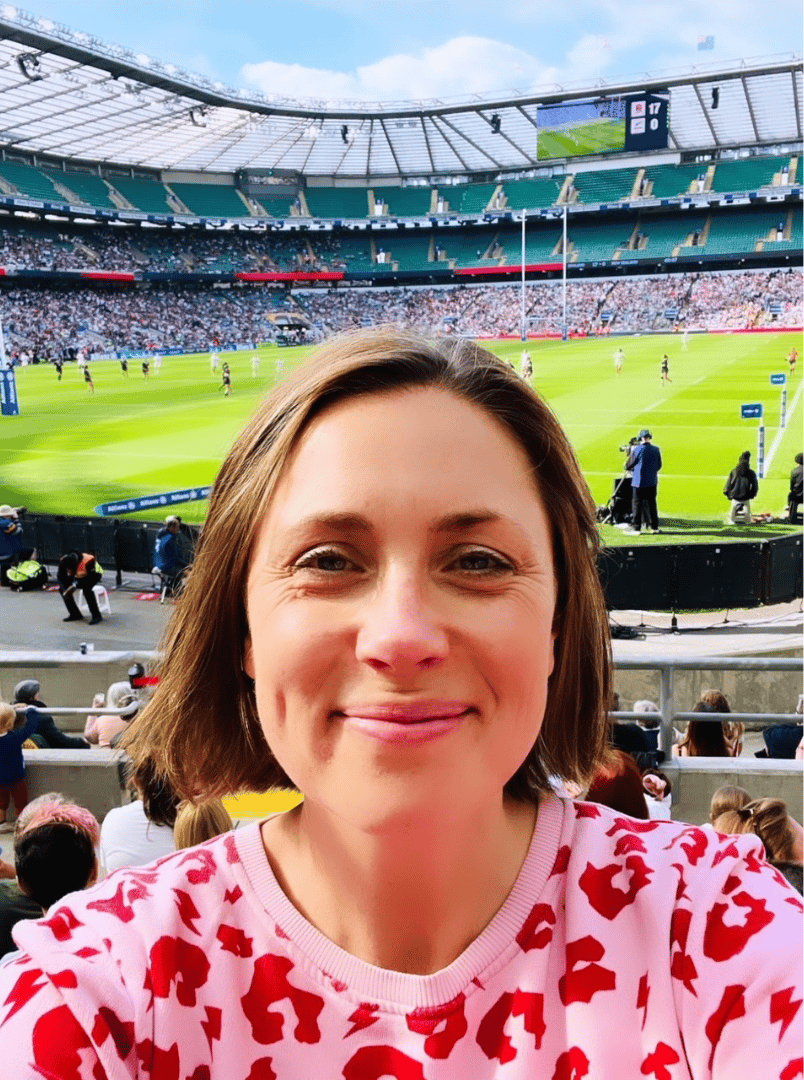 Louise at Twickenham Stadium