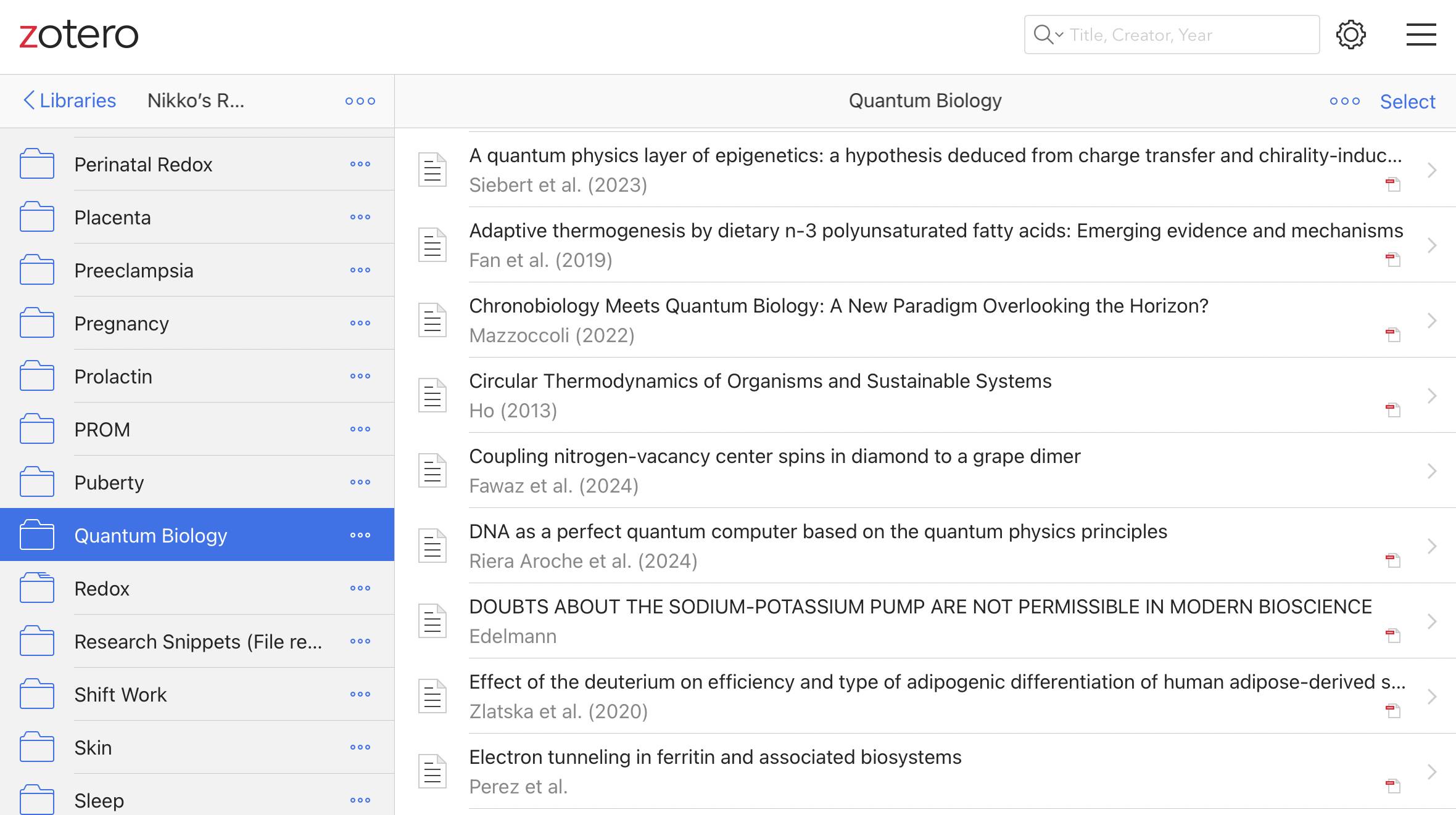 Founding Member - Nikko’s Research Group on Zotero
