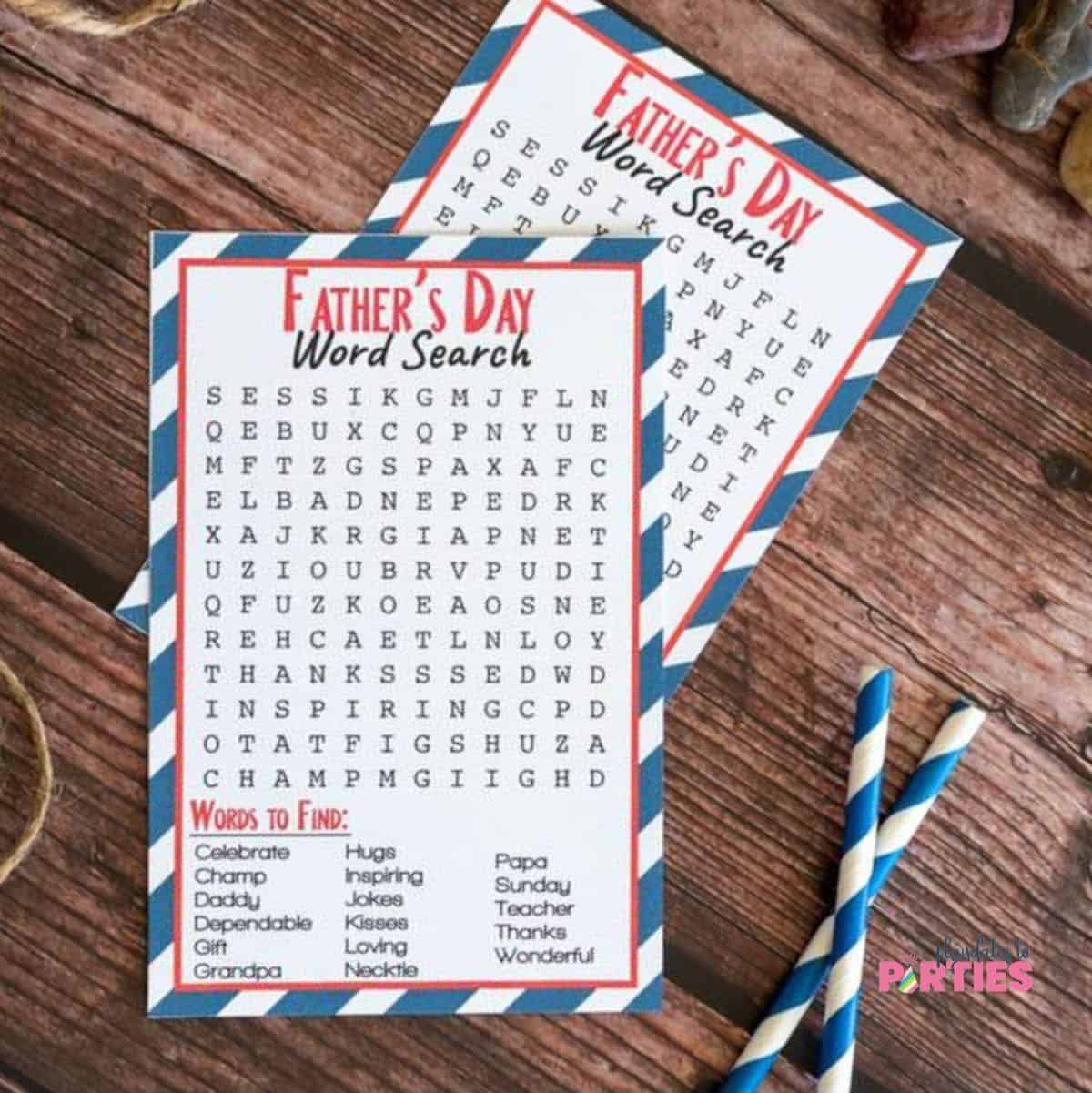 Free Printable Father's Day Word Search for Free Printable Father S Day Word Search