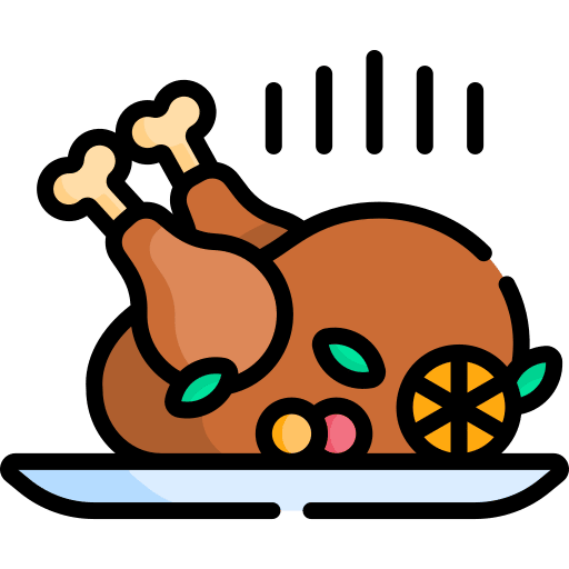 An illustration of a turkey