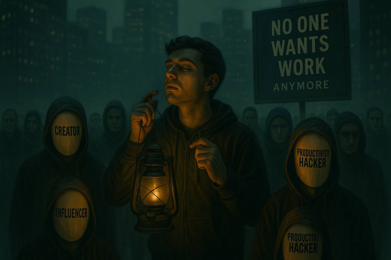 An image showing the new work life