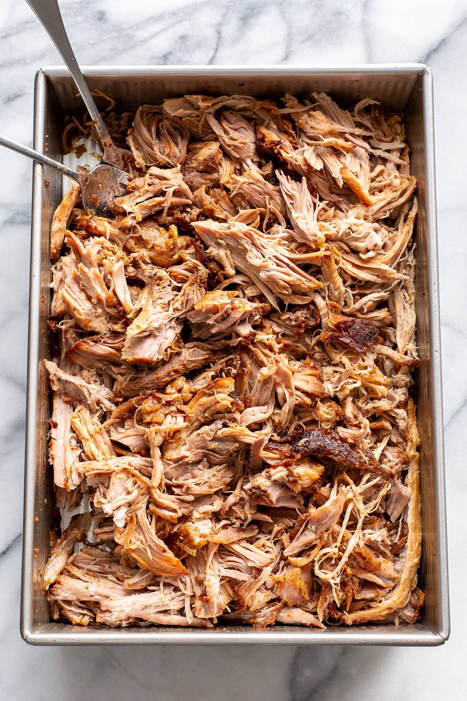 Pulled Pork in a baking pan