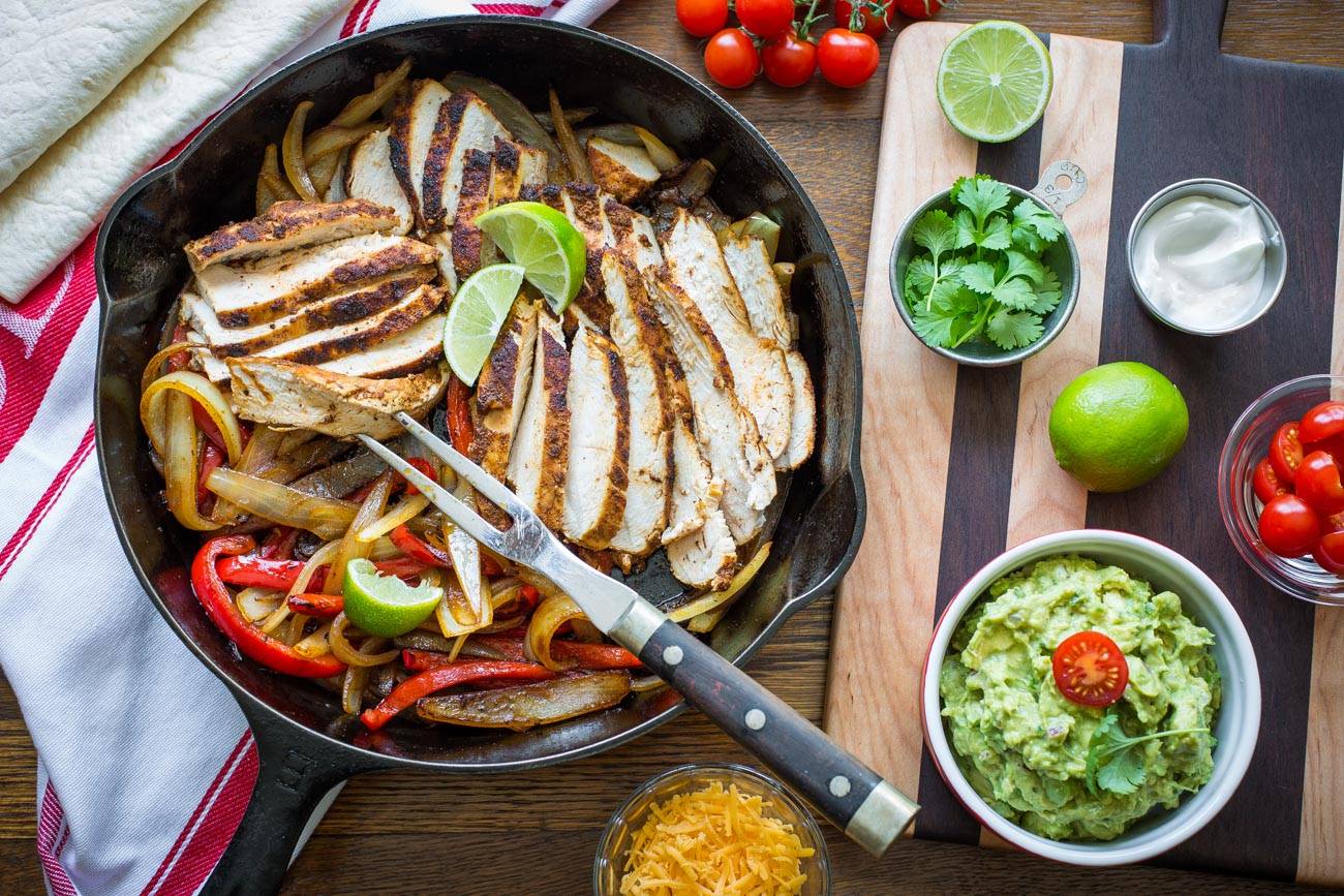 Easy Skillet Chicken Fajitas