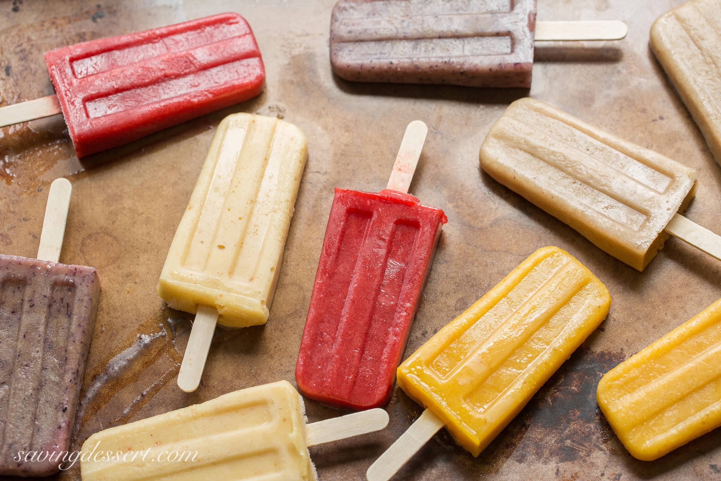 Assorted Fresh Fruit Popsicles