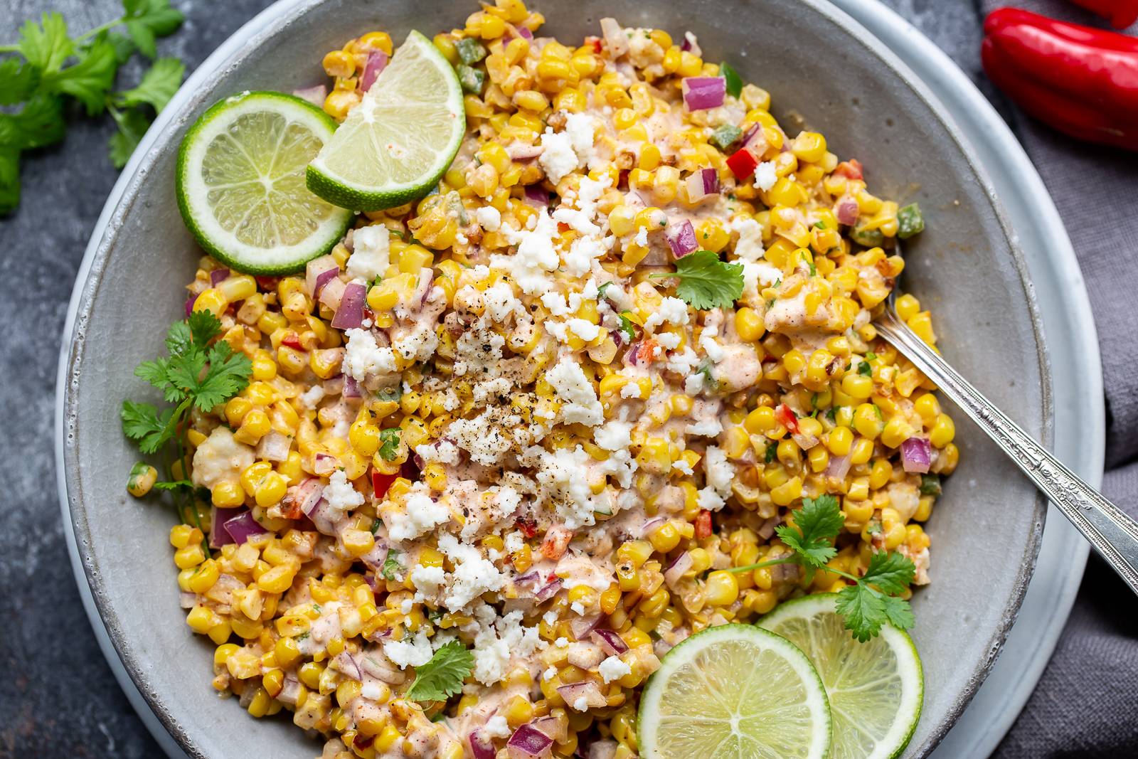 Mexican Street Corn Salad (Esquites)