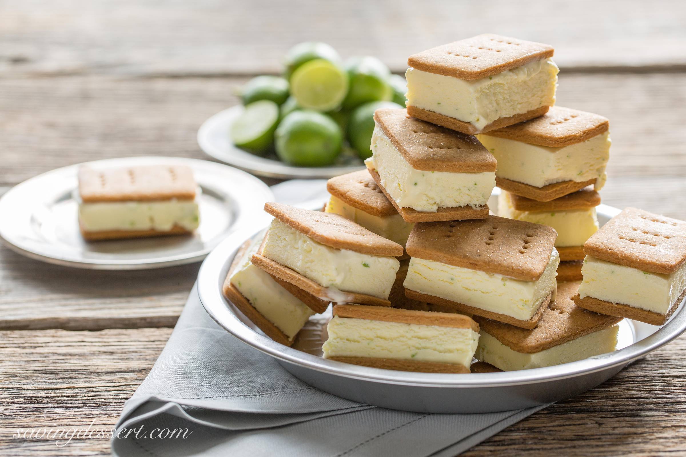 Key Lime Pie ~ Ice Cream Sandwiches