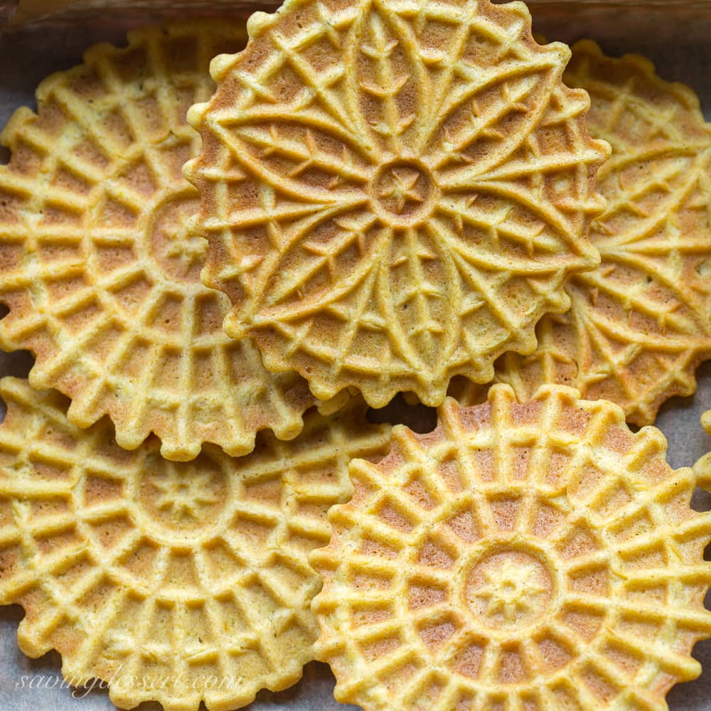 Pumpkin Spice Pizzelles