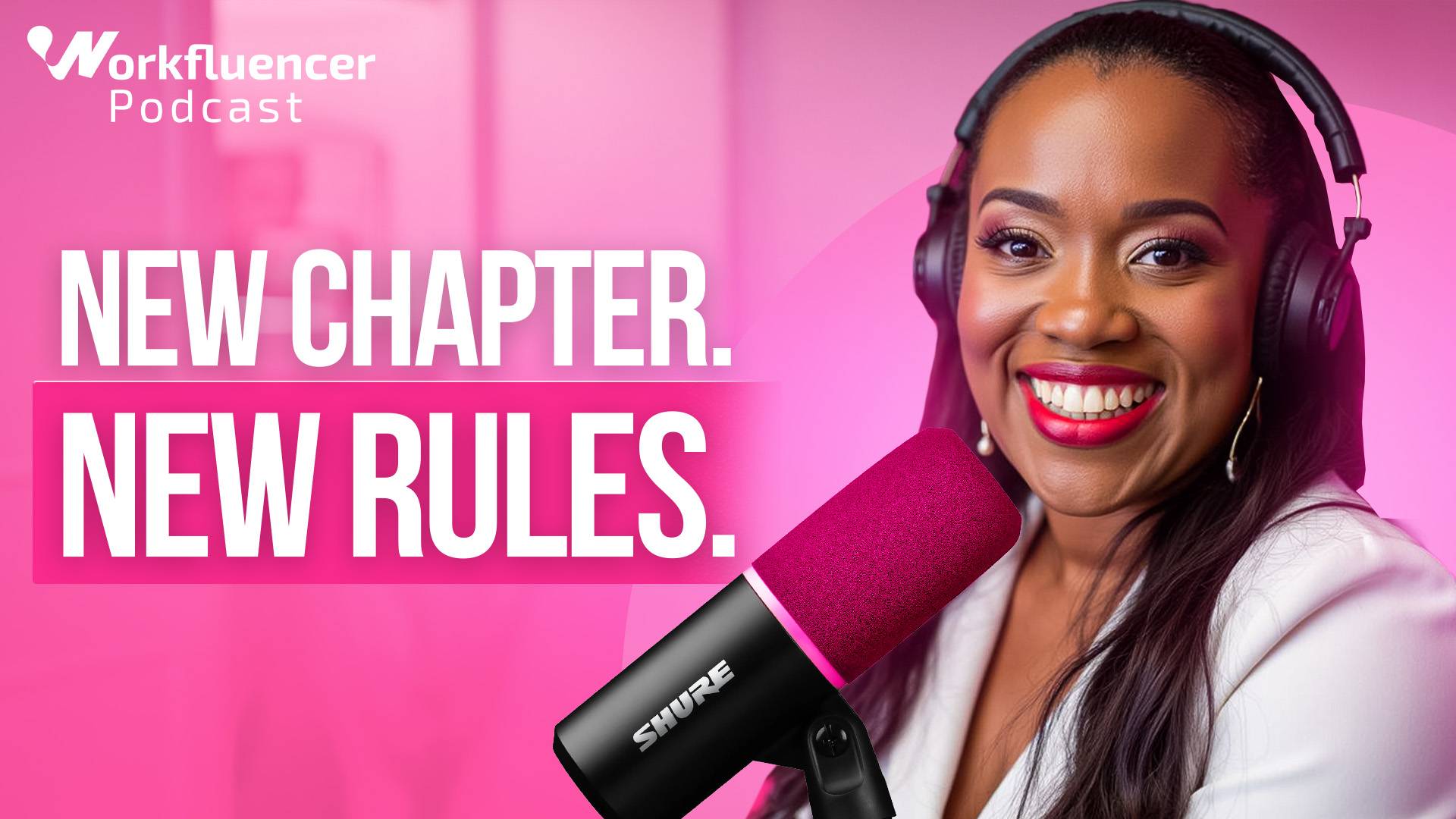 Image of Rhona Pierce, a Black woman, and the words New Chapter New Rules