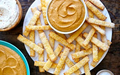 Pumpkin Dip with Pie Fries