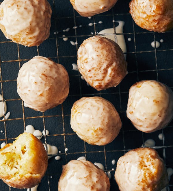 Vanilla Bean Drop Doughnuts