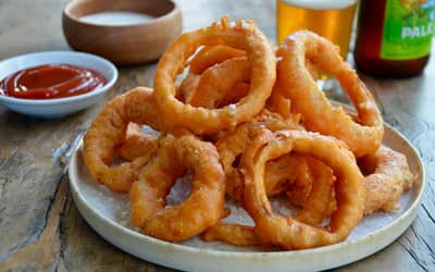 Beer-Battered Onion Rings