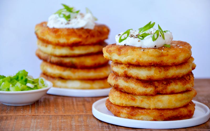 Cheesy Potato Pancakes