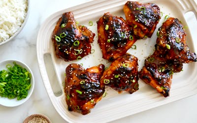 Glazed Honey Soy Chicken Thighs