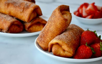 Strawberry Cheesecake Chimichangas