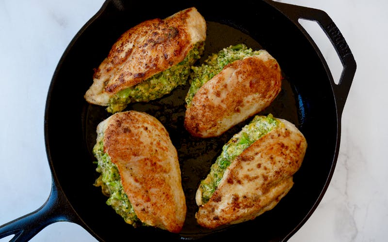 Broccoli-Cheddar Stuffed Chicken Breasts