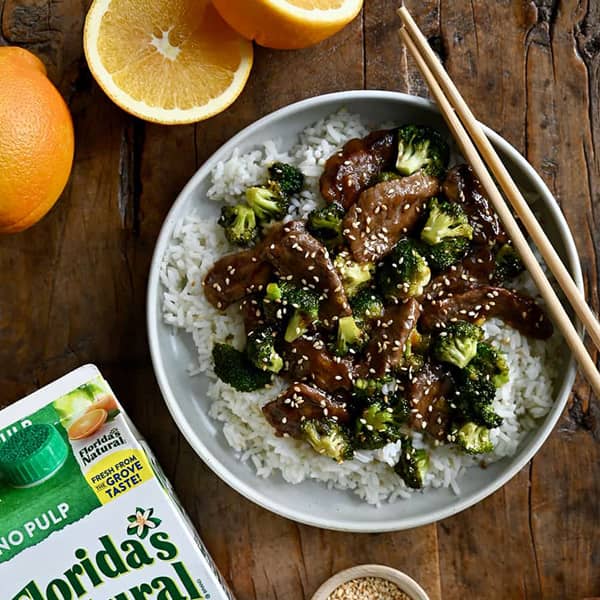 Orange Beef and Broccoli