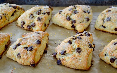 Sour Cream Chocolate Chip Scones