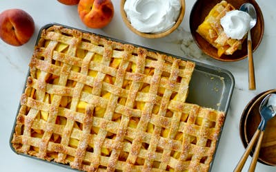 Easy Peach Slab Pie