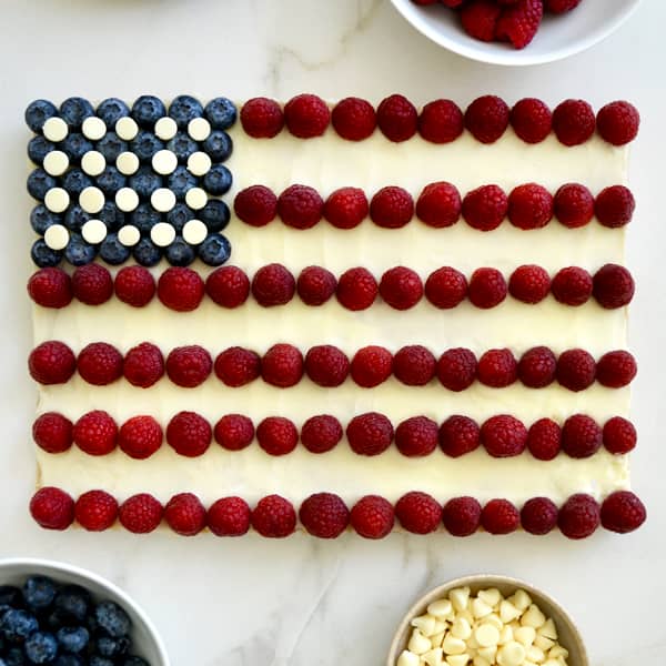 American flag cookie cake.