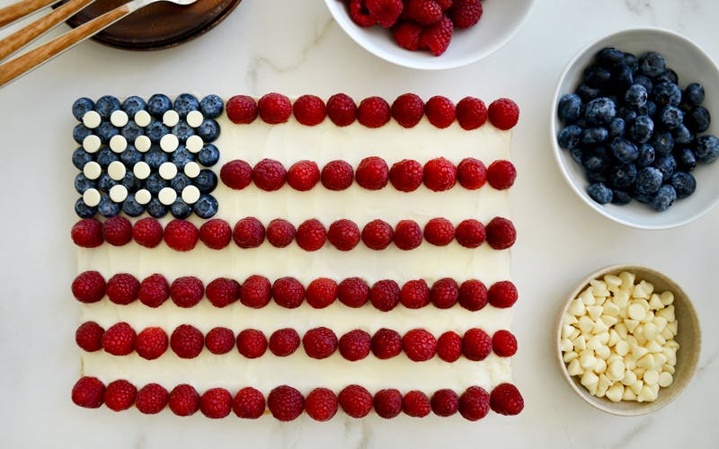 American Flag Cookie Cake