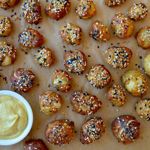 Pizza Dough Soft Pretzel Bites