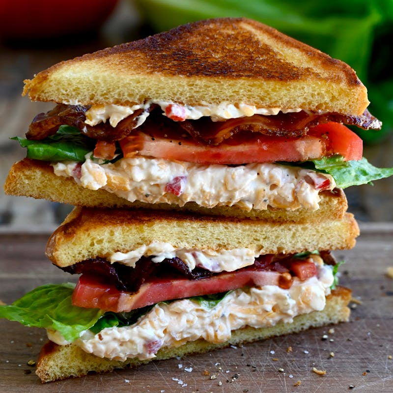 Pimento cheese BLT sandwich.