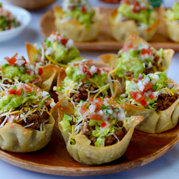 Easy Taco Salad Cups