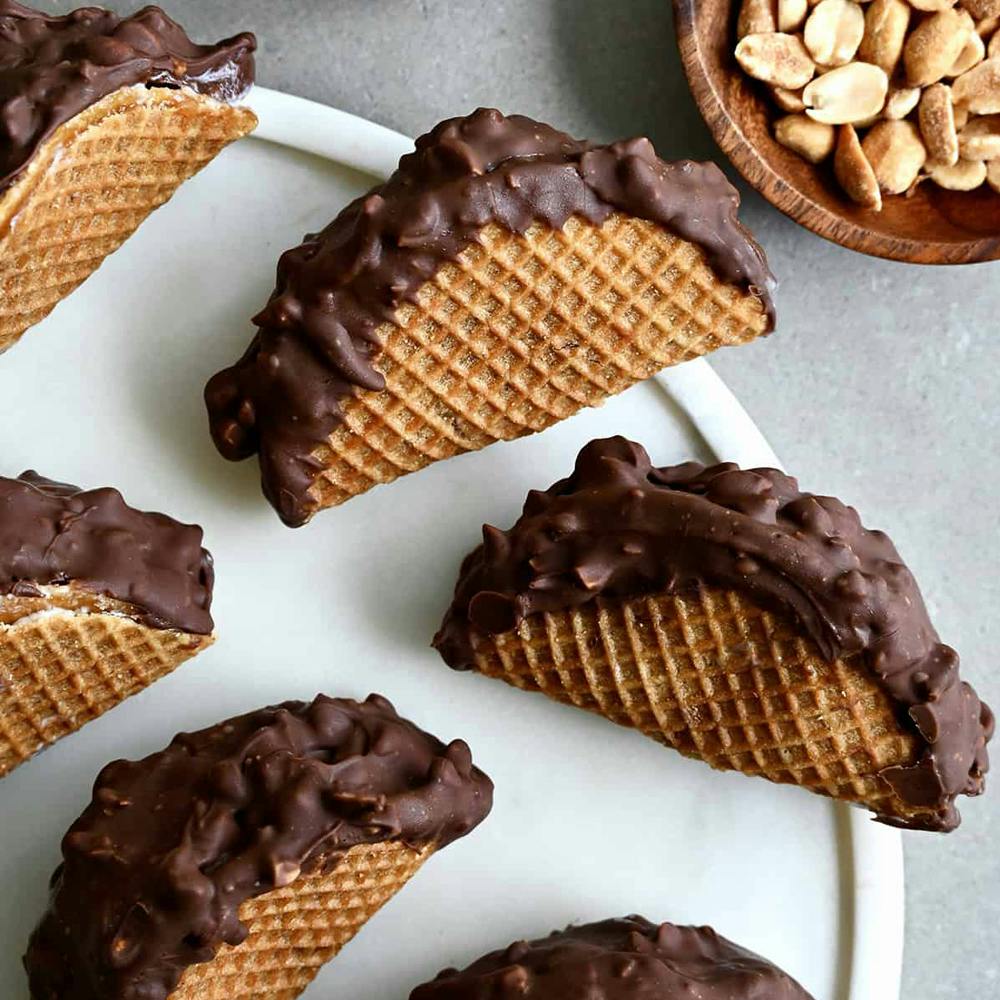 Cheesecake brownie bites.