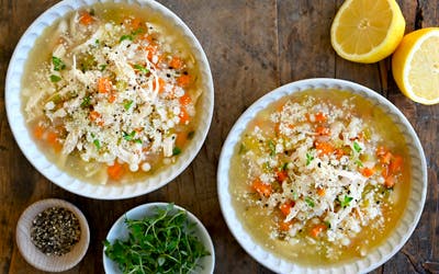 Quick Leftover Turkey Soup