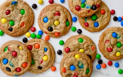 Soft M&M Cookies