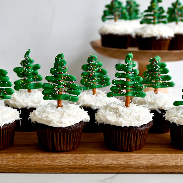 Christmas Tree Cupcakes