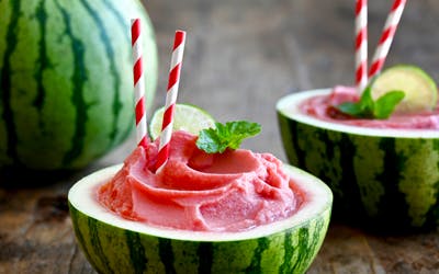 Watermelon Slushies (Cocktail or Mocktail)