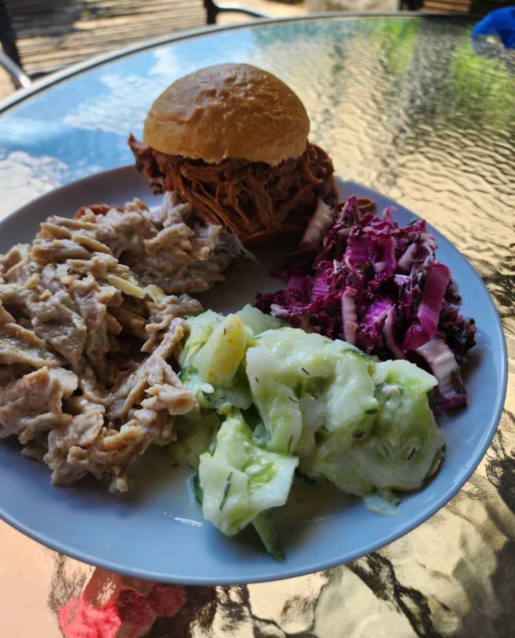 make your own sauerkraut for meals like this with pastured pork