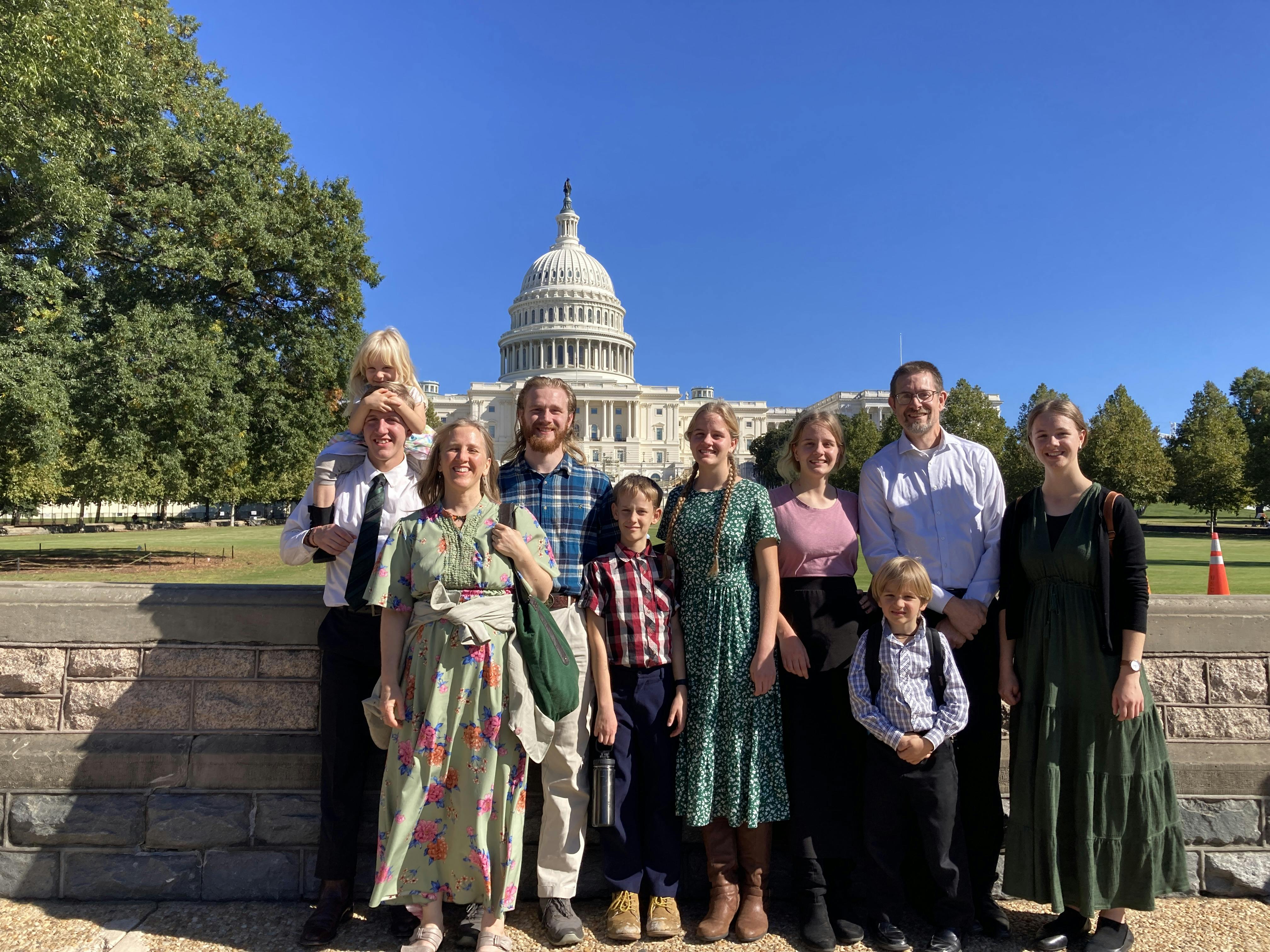 family reunion at the U.S. Capital