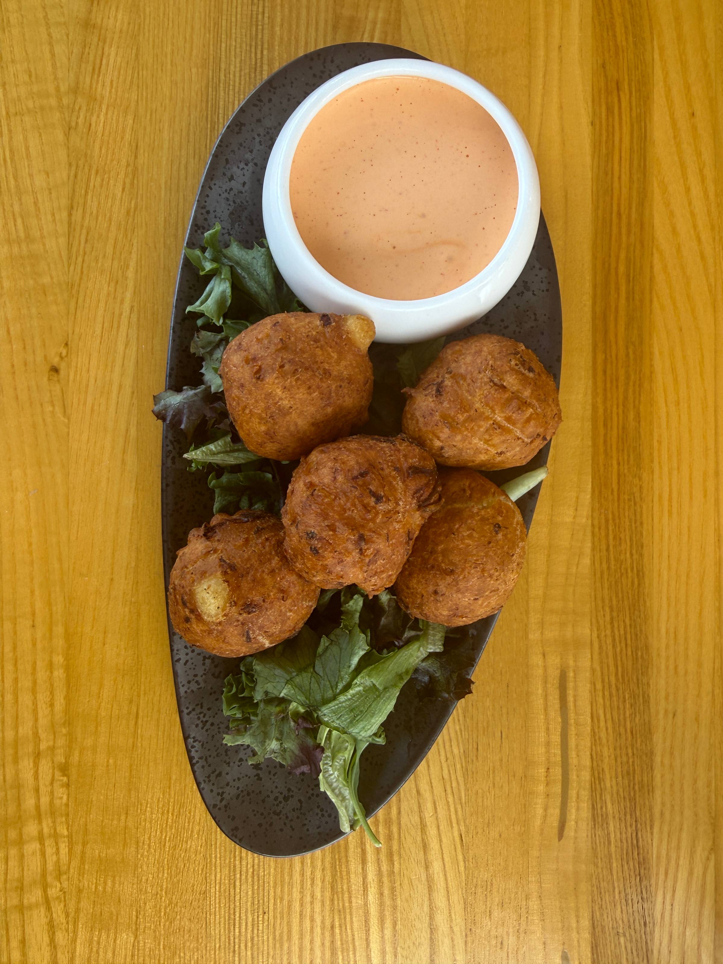 crab beignets